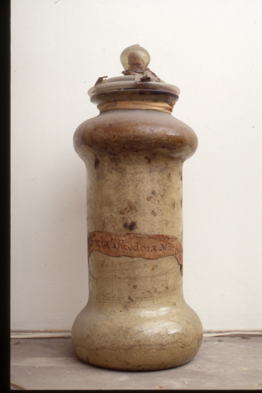 reliquiario - a vaso, serie - bottega napoletana (metà sec. XVIII)