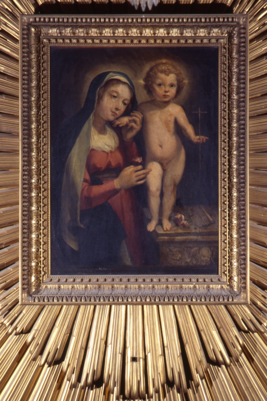 Madonna del Fiore, Madonna con bambino (dipinto) di Fiori Federico detto Barocci (maniera) (seconda metà sec. XVI)