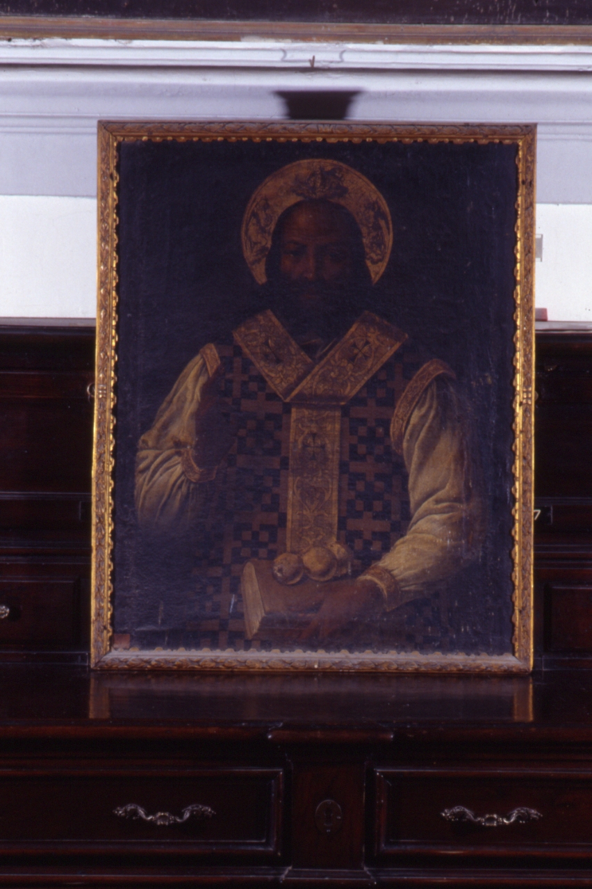 San Nicola di Bari (dipinto) di Vaccaro Andrea (sec. XVII)