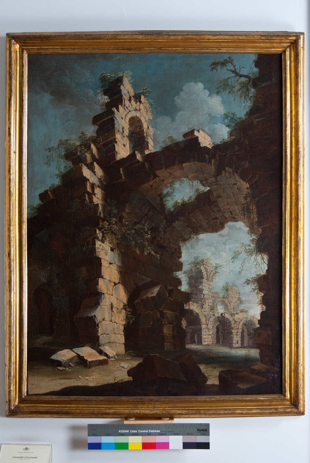 veduta con rovine (dipinto) di Coccorante Leonardo (sec. XVIII)