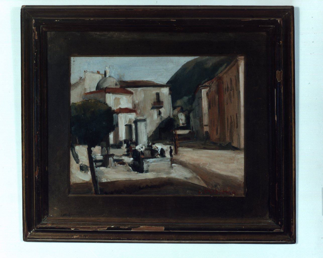 molise, paesaggio (dipinto) di Crisconio Luigi (sec. XX)