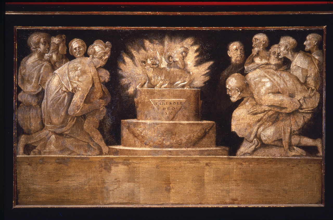 scena di sacrificio (dipinto) di Carucci Jacopo detto Pontormo (sec. XVI)
