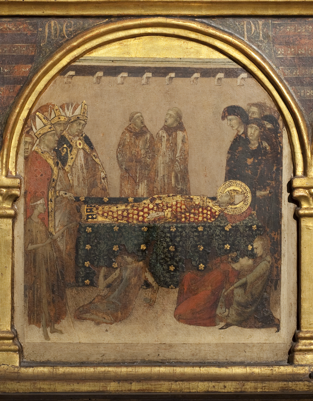 funerale di San Ludovico di Tolosa (dipinto, elemento d'insieme) di Martini Simone (sec. XIV)