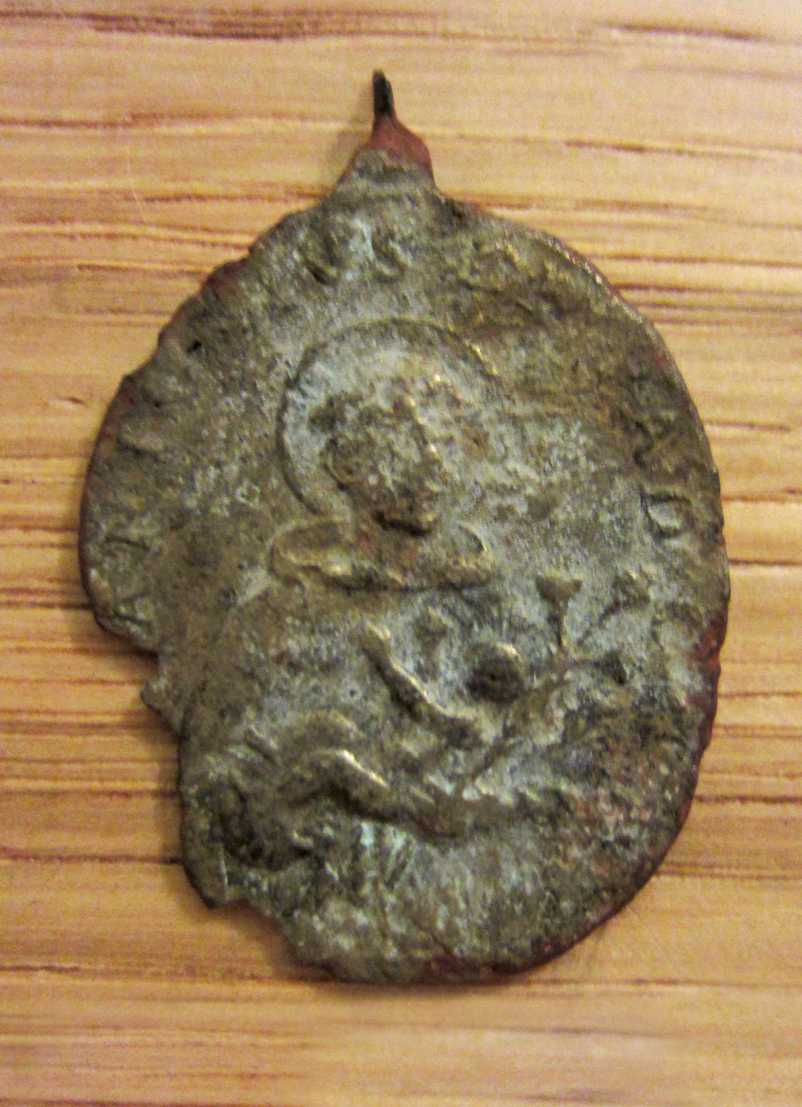 Sant'Antonio da Padova (medaglia devozionale, opera isolata) - bottega campana (sec. XVII)