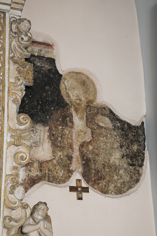 Santo non id (dipinto, frammento) - ambito Italia meridionale (secc. XI/ XIII)