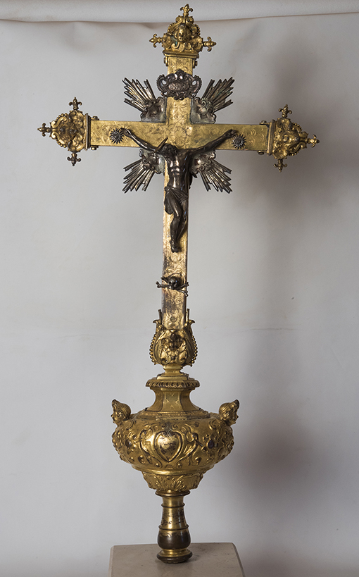 croce processionale - ambito Italia meridionale (fine/ fine secc. XVII/ XVIII)