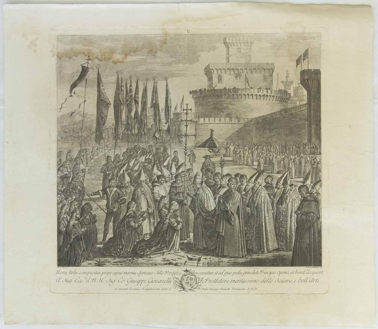 La partenza degli ambasciatori (stampa, serie) di De Pian Giovanni Maria, Galimberti Francesco, De Pian Giovanni Maria - ambito veneto (sec. XVIII)