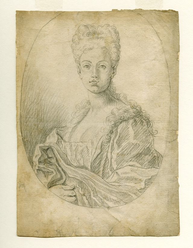 Ritratto di dama (disegno, opera isolata) di Brunetti Ciriaco (attribuito) (seconda metà XVIII)