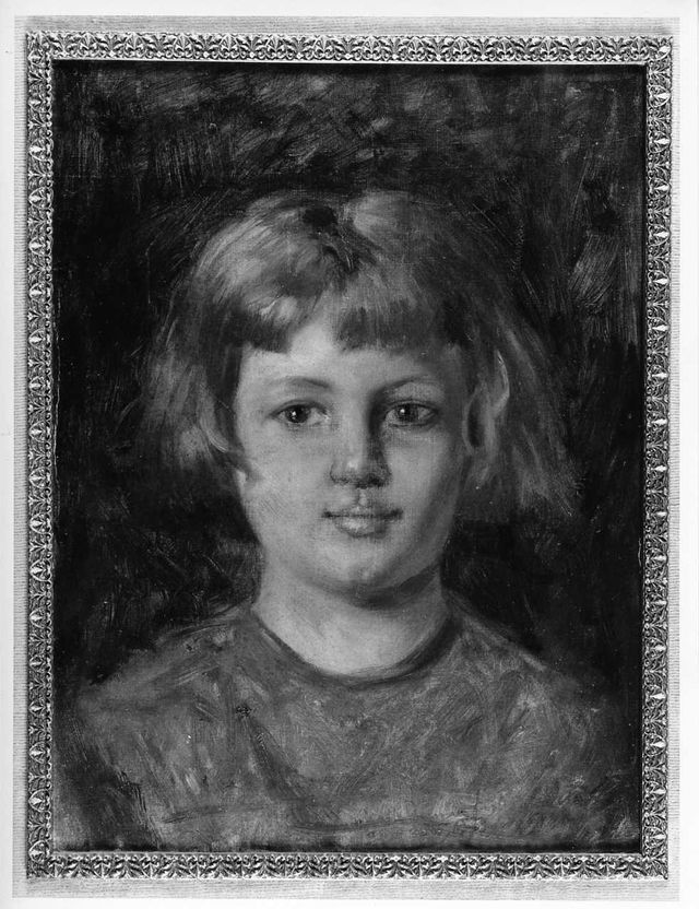 Ritratto della figlia, ritratto di fanciulla (dipinto) di Diodati Francesco Paolo (inizio XX)
