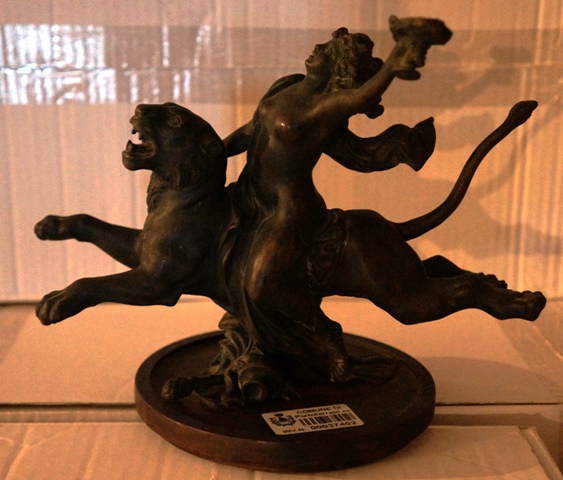 baccante che cavalca una pantera (scultura, opera isolata) - manifattura fiorentina (?) (fine/ inizio secc. XVII/ XVIII)