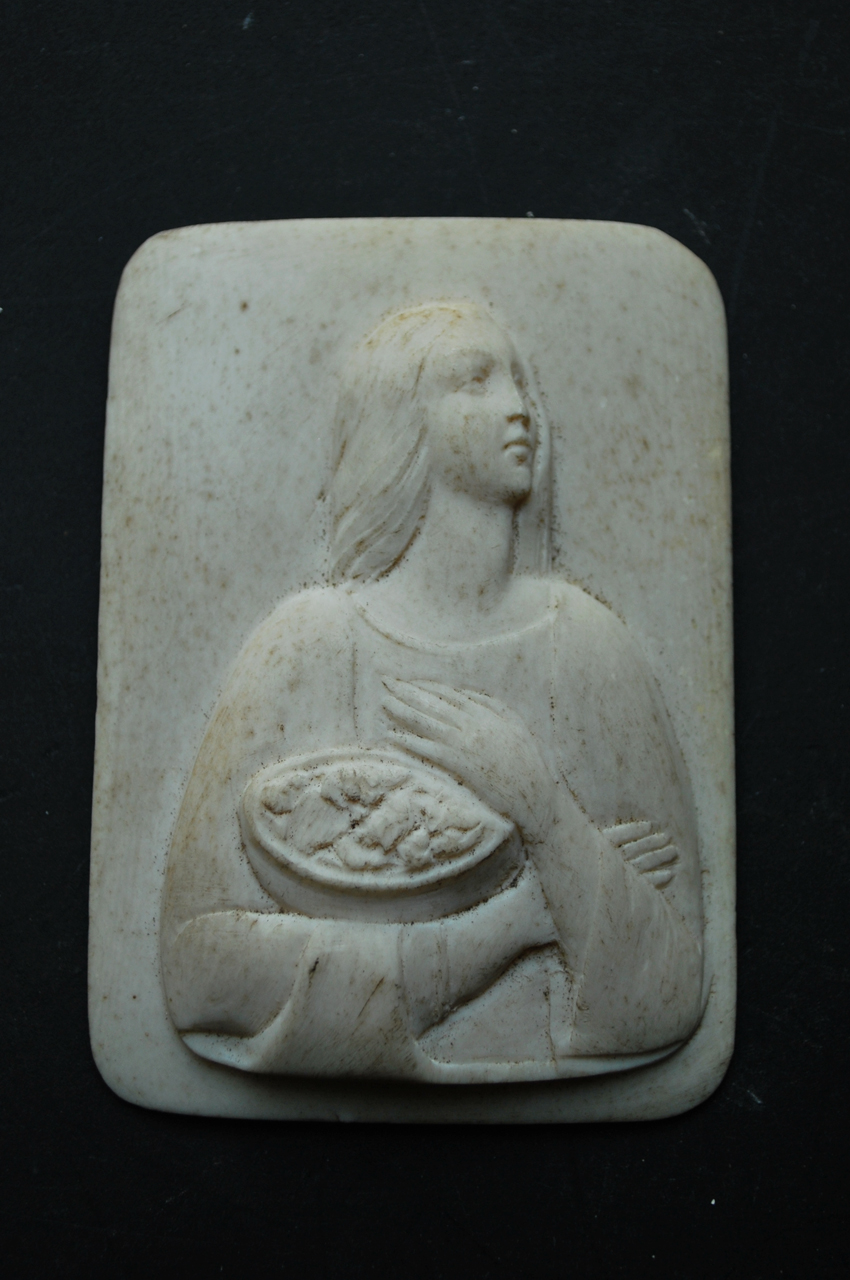 figura femminile (placchetta) di Giuseppe Ciavolino (scuola) (seconda metà sec. XX)