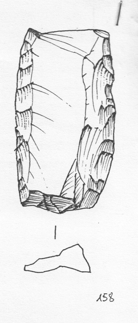 raschiatoio, doppio biconvesso (Paleolitico medio)