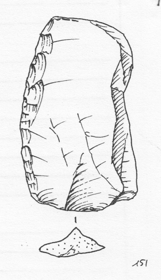 raschiatoio, semplice convesso (Paleolitico medio)