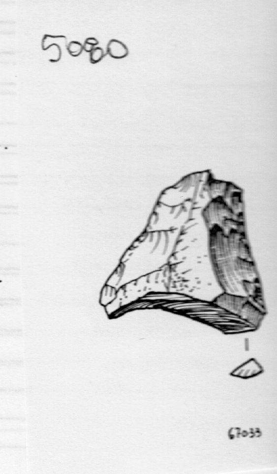 raschiatoio, doppio concavo (inizio Paleolitico medio)