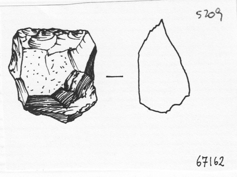 raschiatoio, raschiatoio semplice convesso (inizio Paleolitico medio)