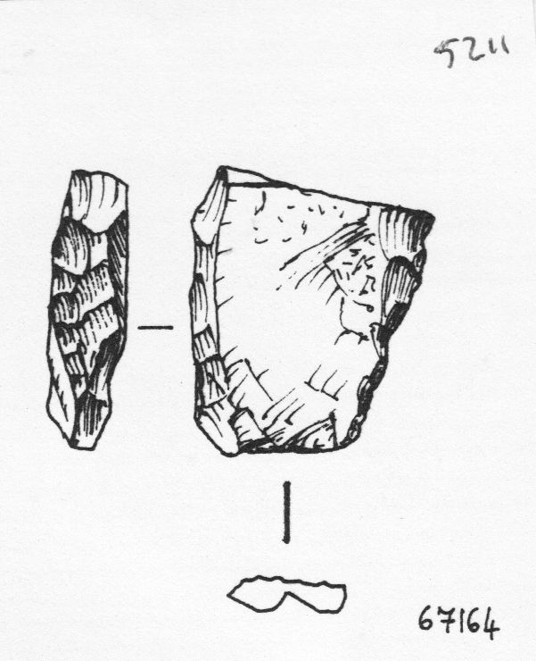 raschiatoio, raschiatoio semplice convesso a dorso abbattuto (inizio Paleolitico medio)
