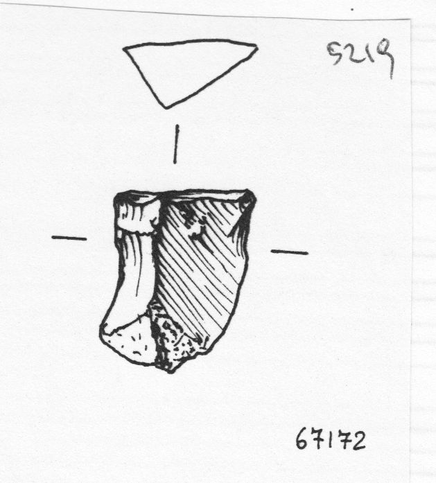 raschiatoio, raschiatoio semplice concavo (inizio Paleolitico medio)