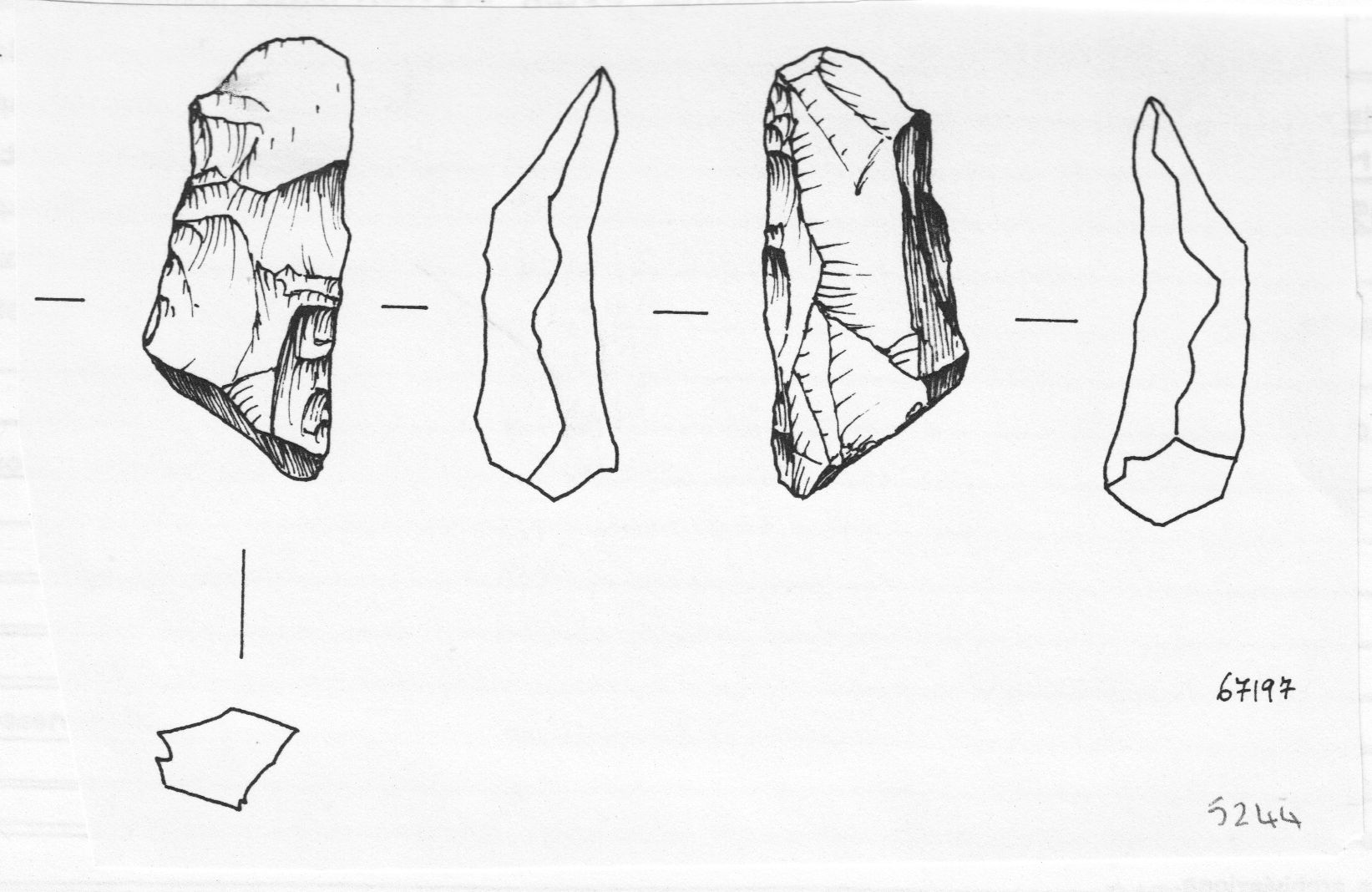 strumento, strumento a ritocco sommario bifacciale (inizio Paleolitico medio)