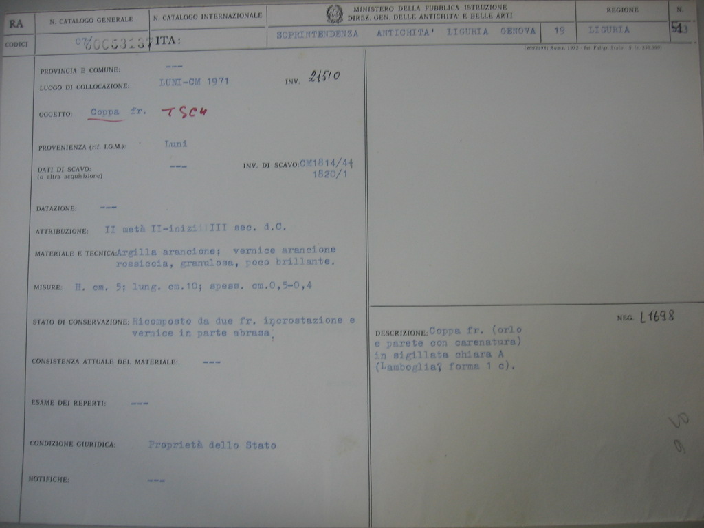 coppa, Lamboglia forma 1 c (seconda metà/inizi II-III d.C)