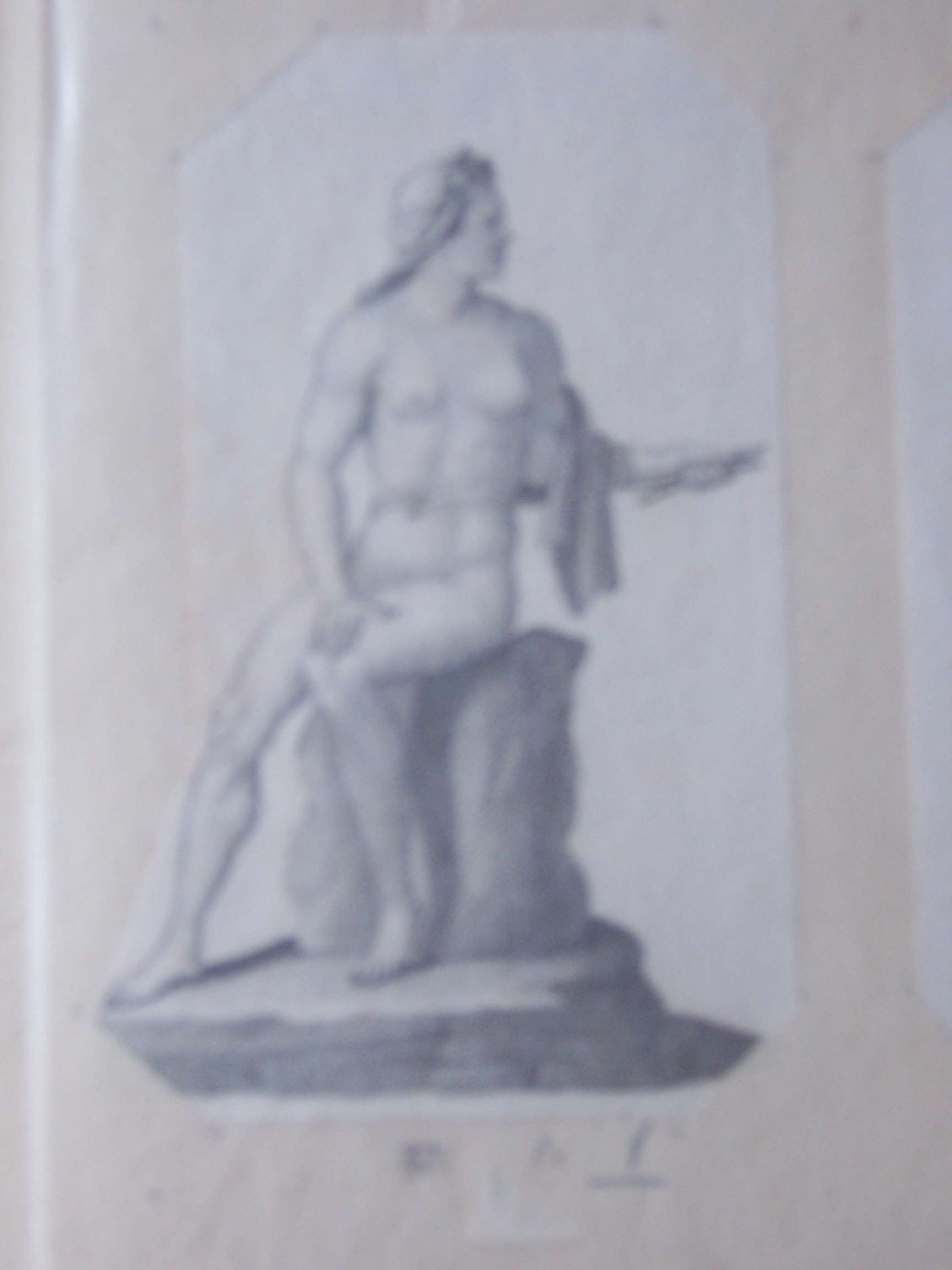 figura femminile nuda (stampa) - ambito italiano (inizio sec. XIX)