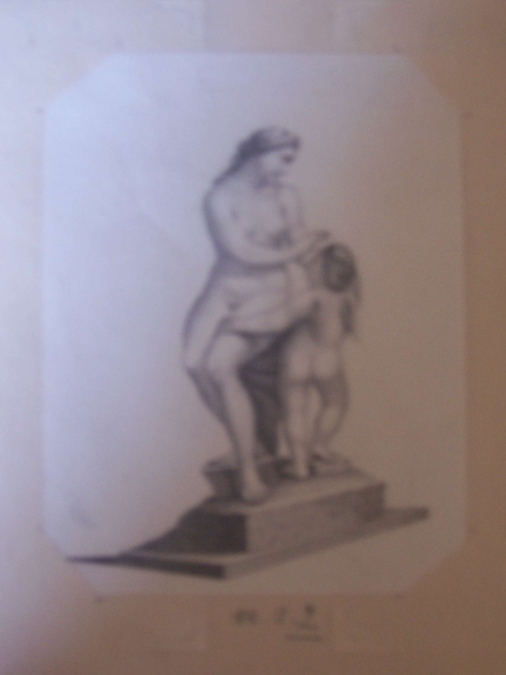 figura femminile seduta (stampa) - ambito italiano (inizio sec. XIX)