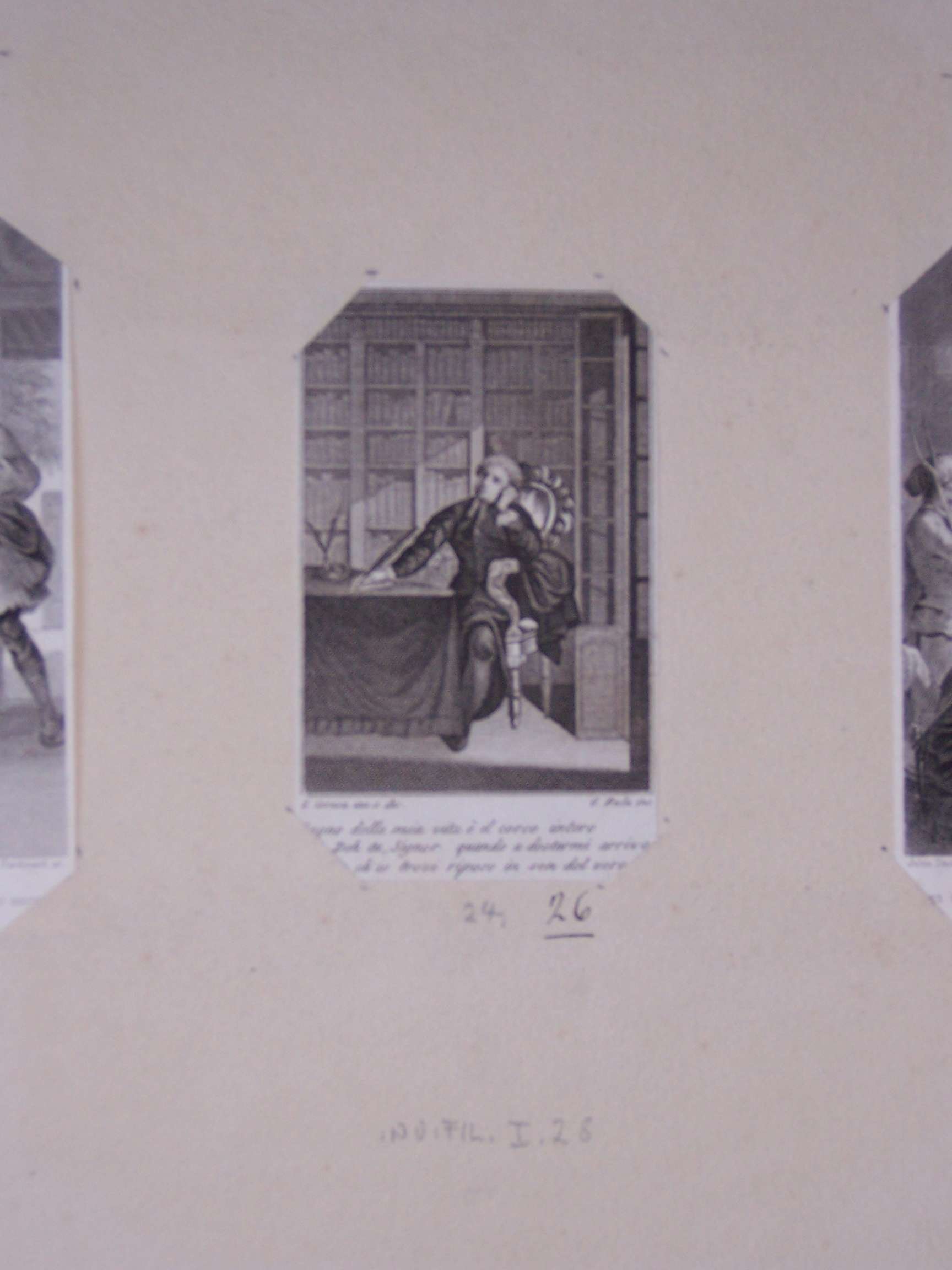 figura maschile (stampa) di Ceresa L, Dala Giuseppe di Lorenzo (sec. XVIII)