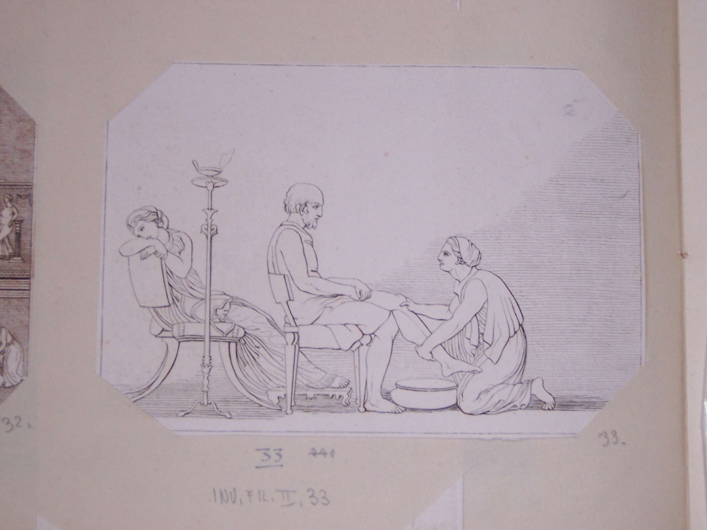 scene di vita nell'antichità (stampa) di Grassi (fine/inizio secc. XVIII/ XIX)
