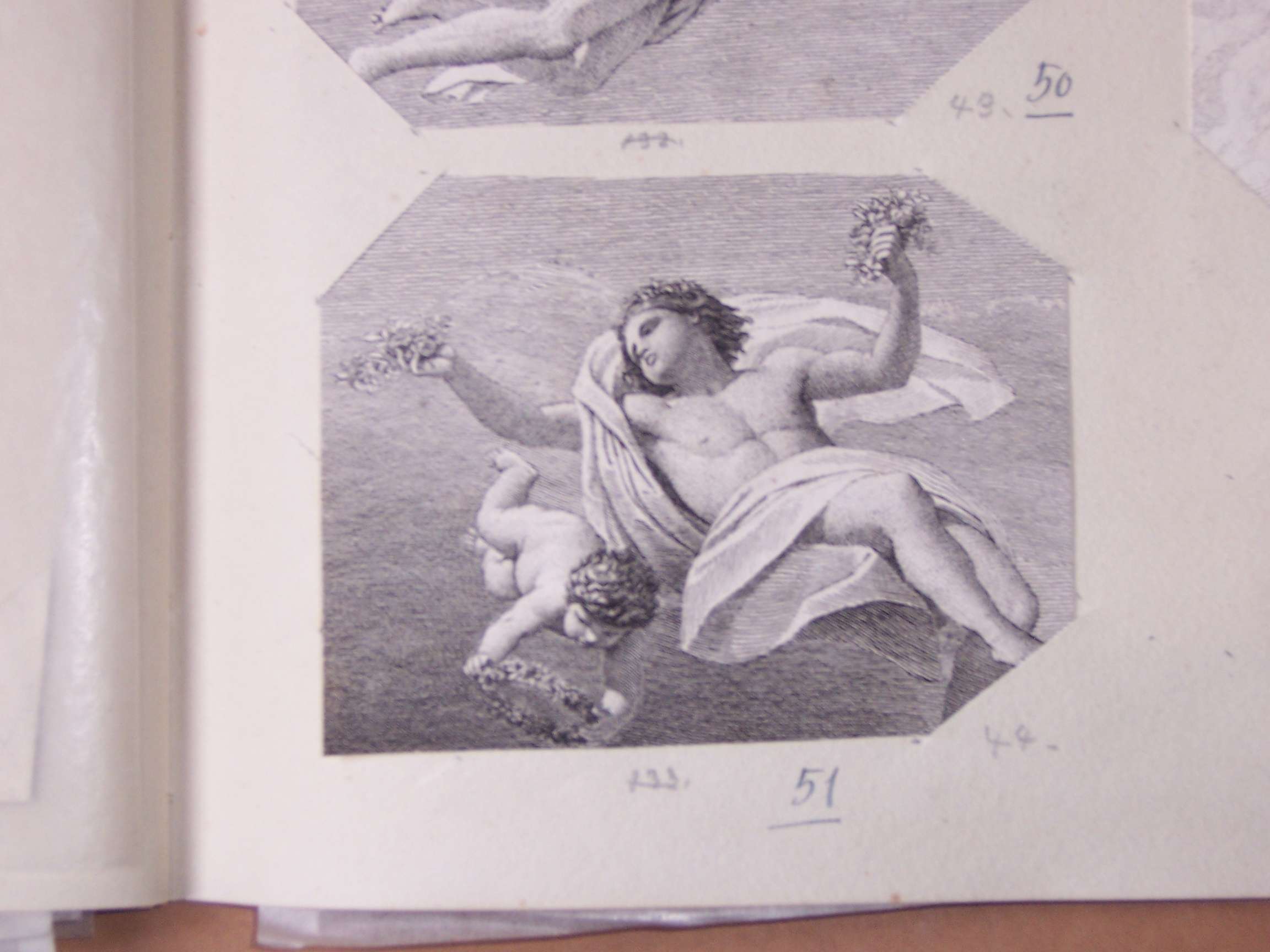 angeli tra le nubi (stampa) - ambito europeo (sec. XIX)