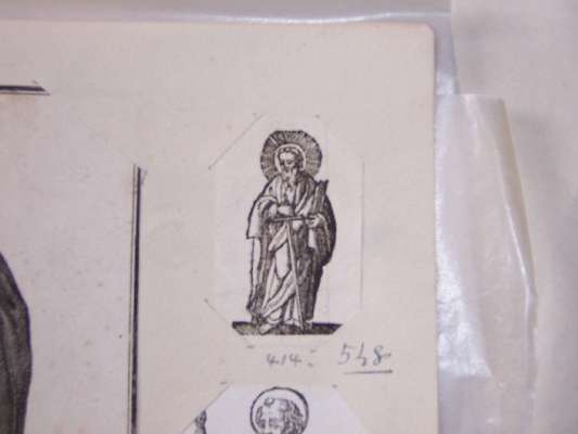 San Paolo (stampa tagliata, frammento) - ambito europeo (sec. XVI)