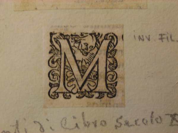lettera capitale (stampa smarginata) - ambito europeo (sec. XVII)