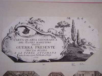 cartiglio con iscrizione (stampa smarginata) - ambito europeo (sec. XVIII)