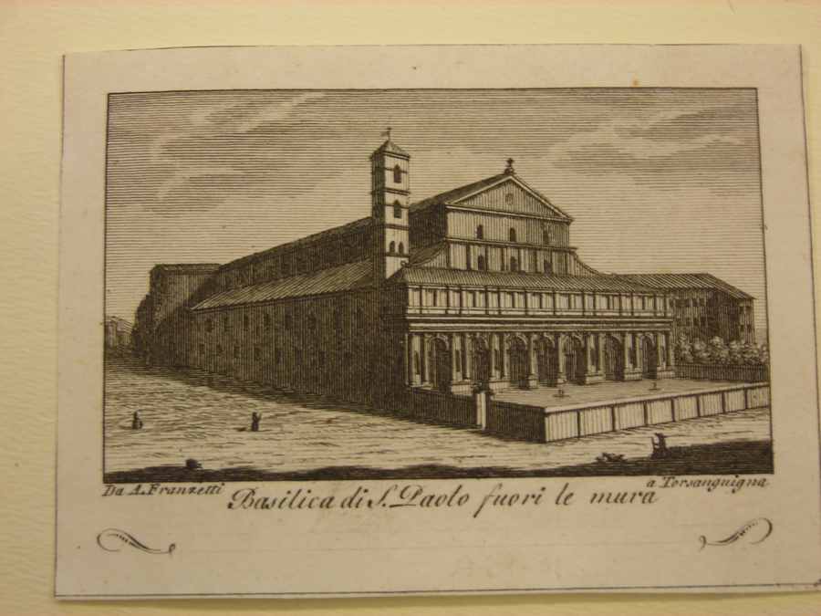 veduta di Roma (stampa) di Franzetti Agapito (fine/inizio secc. XVIII/ XIX)
