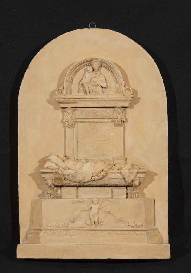 monumento funerario (scultura miniaturistica) di Lucchesi Urbano (seconda metà sec. XIX)