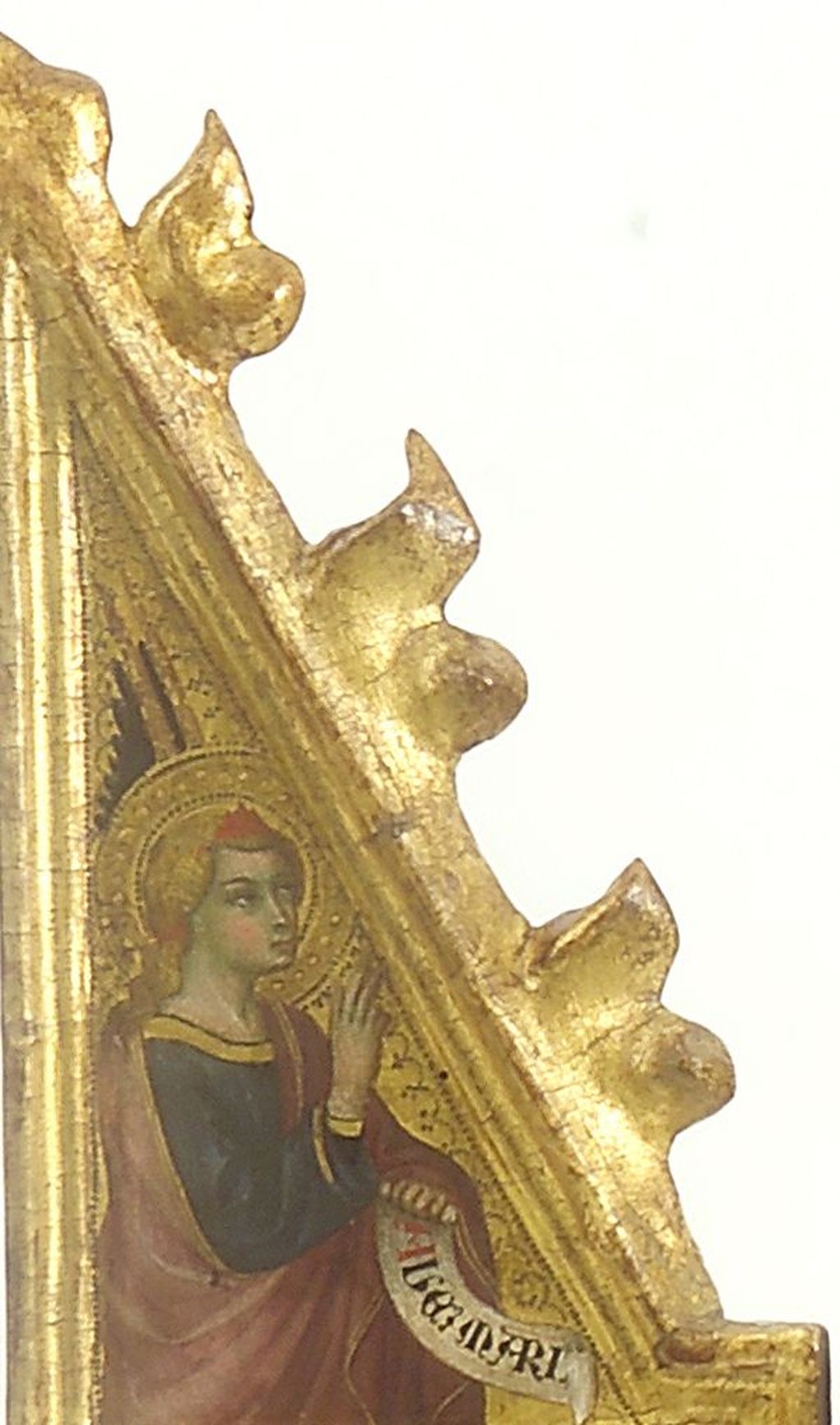 angelo annunciante (scomparto di trittico) di Andrea di Bartolo (attribuito) (sec. XIV)