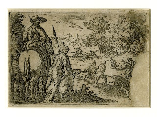 Caccia al cinghiale, scena di caccia (stampa, serie) di Tempesta Antonio (XVI)