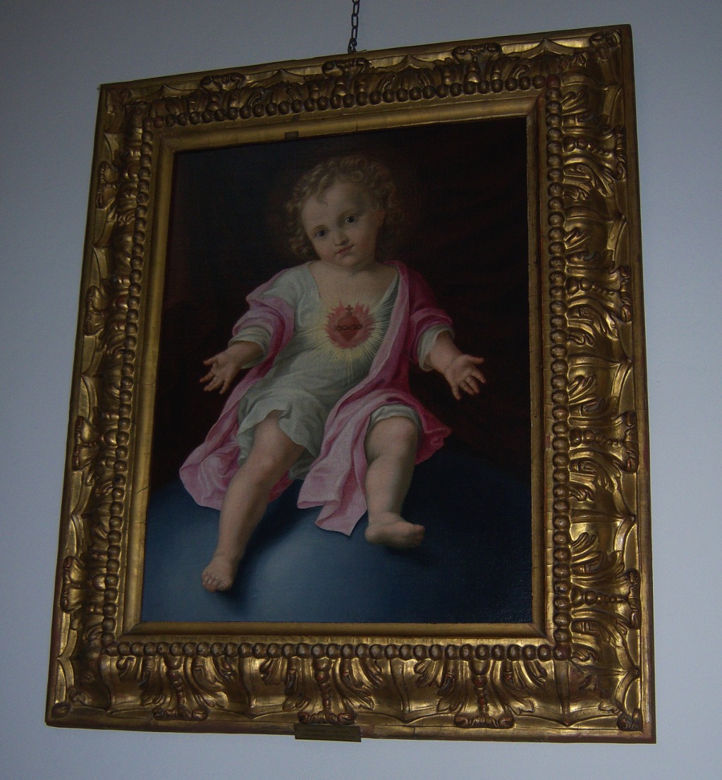Gesù Bambino con Sacro Cuore (dipinto) di Callani Gaetano (scuola) - ambito parmense (seconda metà XVIII)
