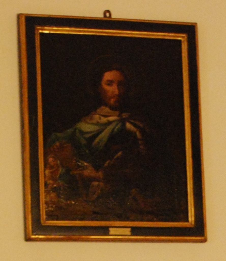 San Ferdinando che mostra un ritratto rappresentante la Madonna col Bambino (dipinto) - ambito parmense (fine sec. XVIII)