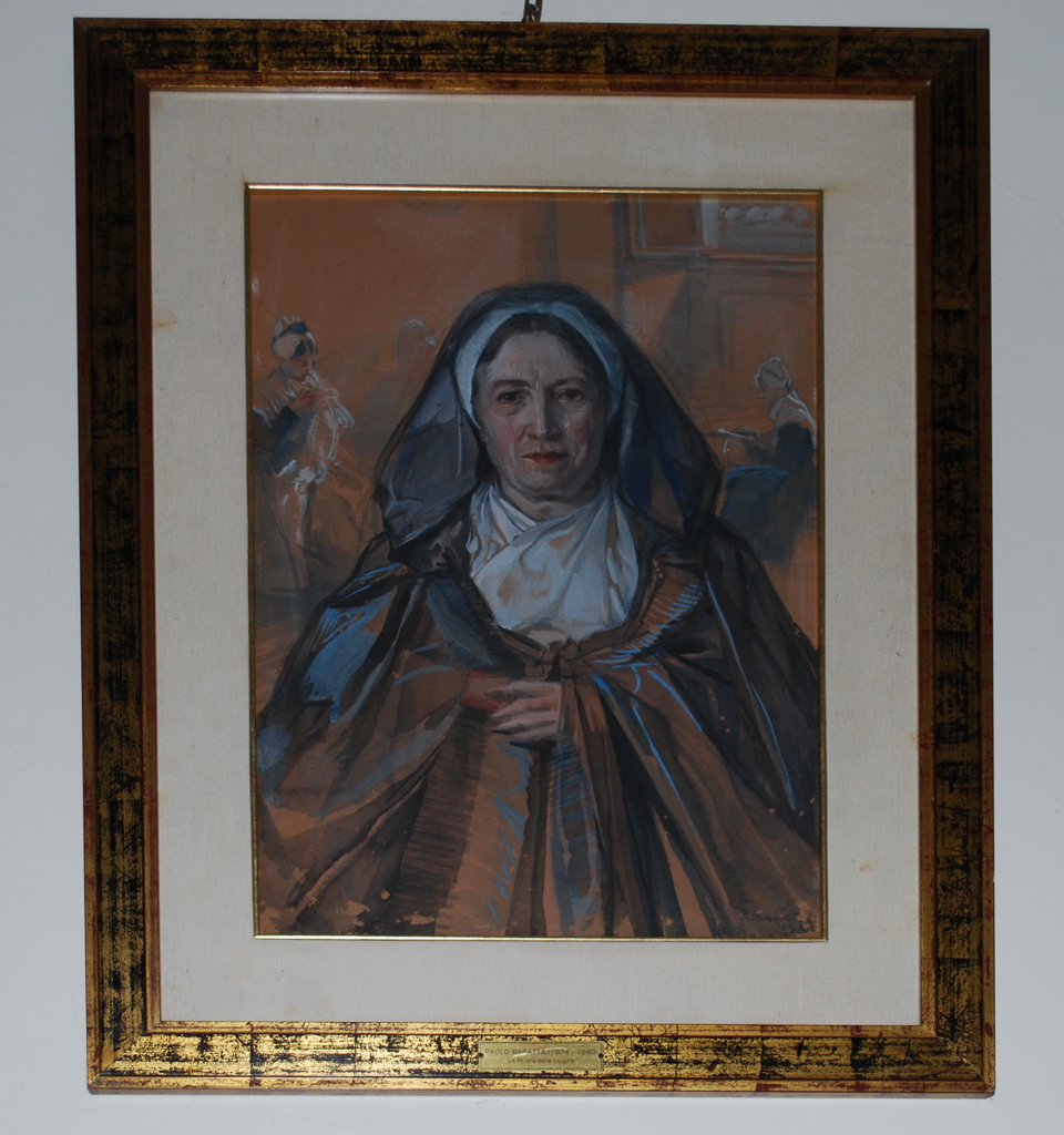 La Priora delle Luigine, Ritratto della Priora delle Luigine (dipinto) di Baratta Pietro Paolo - ambito parmense (sec. XX)