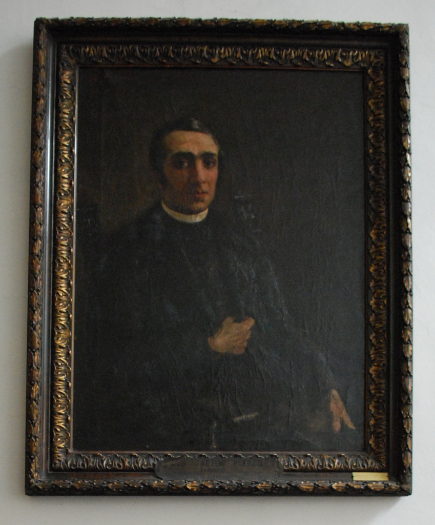 Don Gaetano Peruzzi, Ritratto di Don Gaetano Peruzzi (dipinto) di Bocchi Amedeo - ambito parmense (sec. XX)