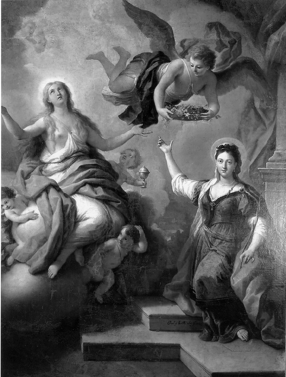 Santa Maria Maddalena e Santa Dorotea (dipinto, opera isolata) di De Matteis Paolo (sec. XVIII)