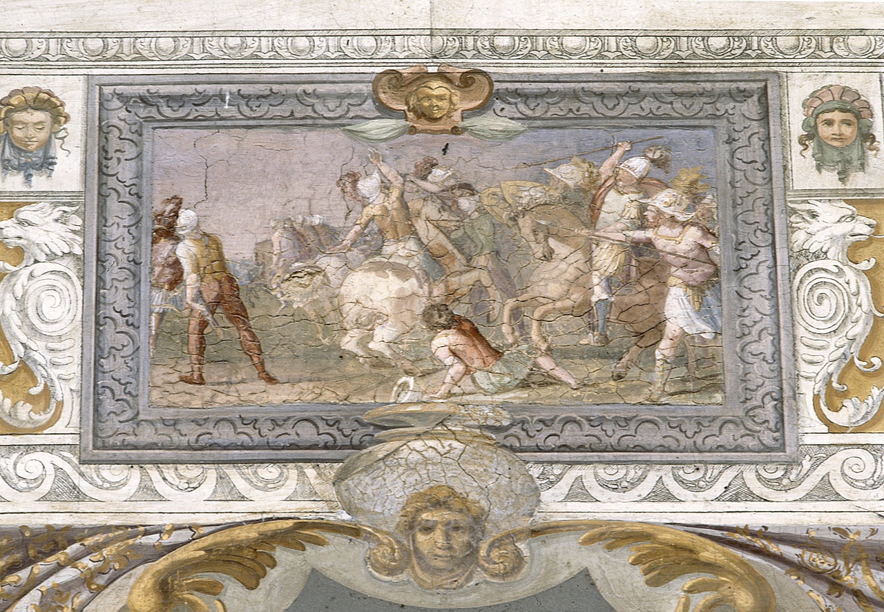 scena di battaglia (dipinto) di Daddi Cosimo (attribuito), Cardi Ludovico detto Cigoli (ultimo quarto sec. XVI)