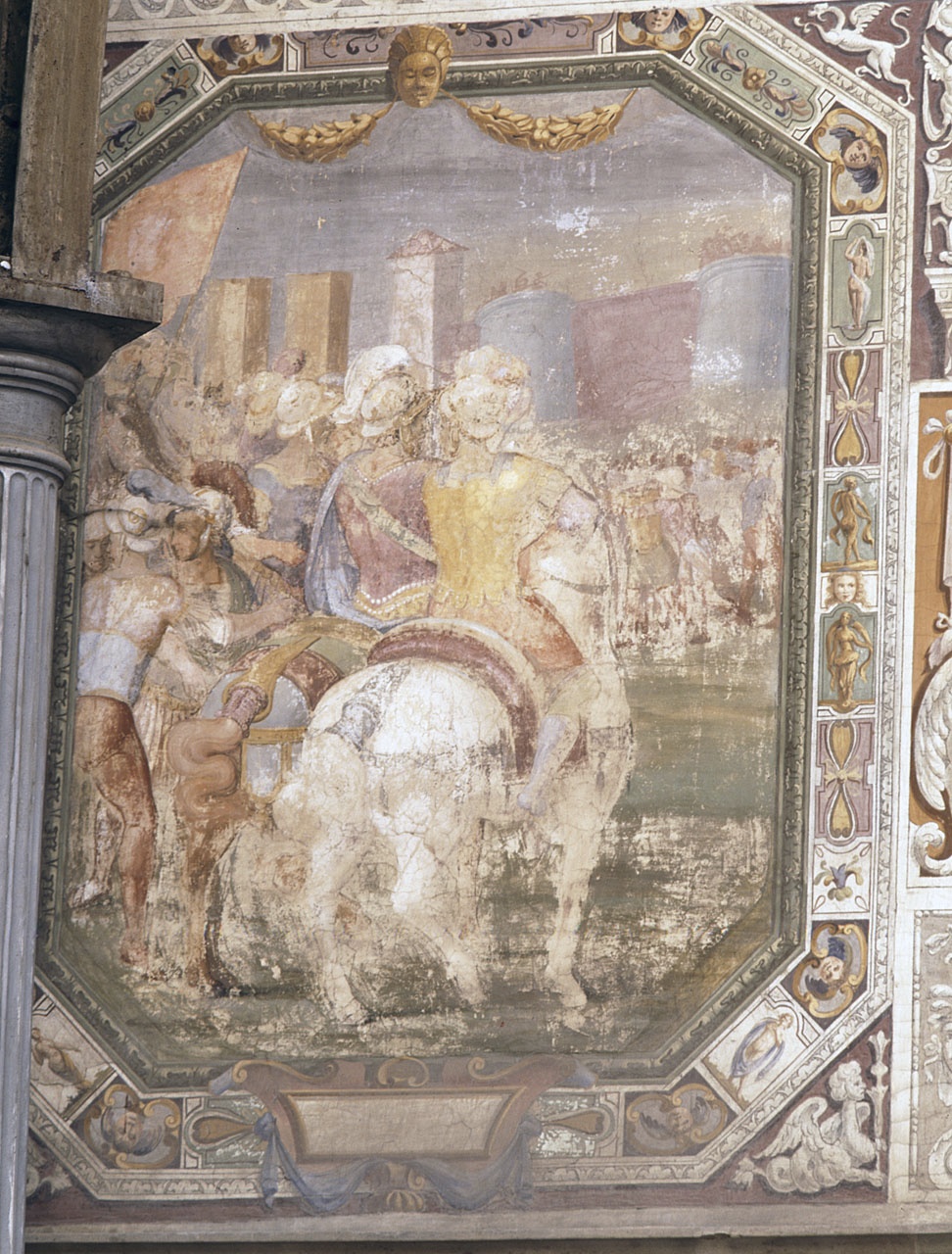 assedio (dipinto) di Daddi Cosimo (attribuito), Cardi Ludovico detto Cigoli (ultimo quarto sec. XVI)