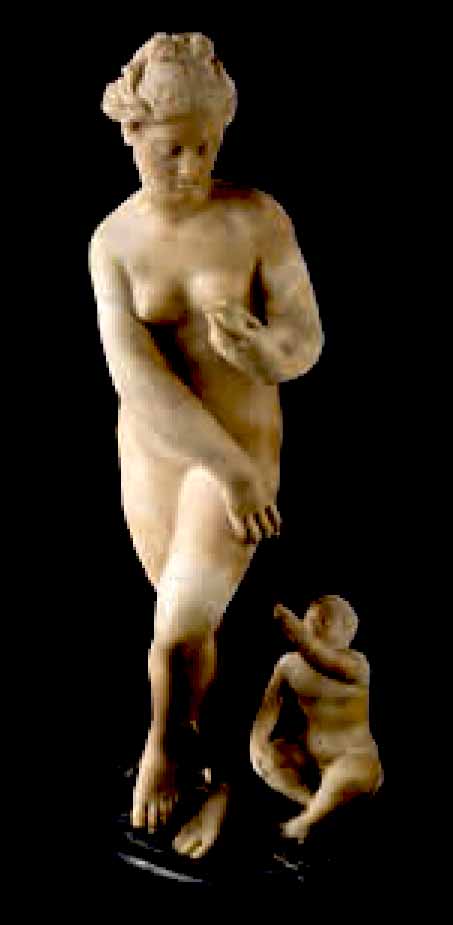Statuetta ritraente figura femminile (statuetta) - ambito romano (prima metà II)