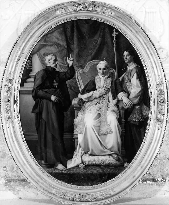 Beato Paolo della Croce con il Pontefice Pio VII (dipinto) di Postiglione Raffaele (prima metà sec. XIX)