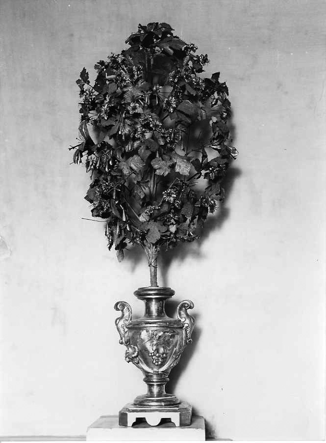 vaso da fiori, serie - bottega napoletana (prima metà sec. XIX)
