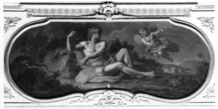 Apollo (dipinto, elemento d'insieme) di Starace Franchis Gerolamo (sec. XVIII)