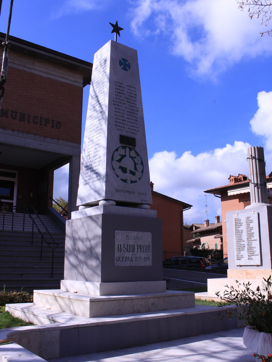 monumento ai caduti - ad obelisco di Jotti Giuseppe (sec. XX)