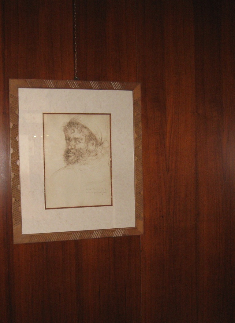Licu su maccu. Lico il pazzo di Genuri, ritratto di figura maschile (disegno) di Ballero Antonio (sec. XX)