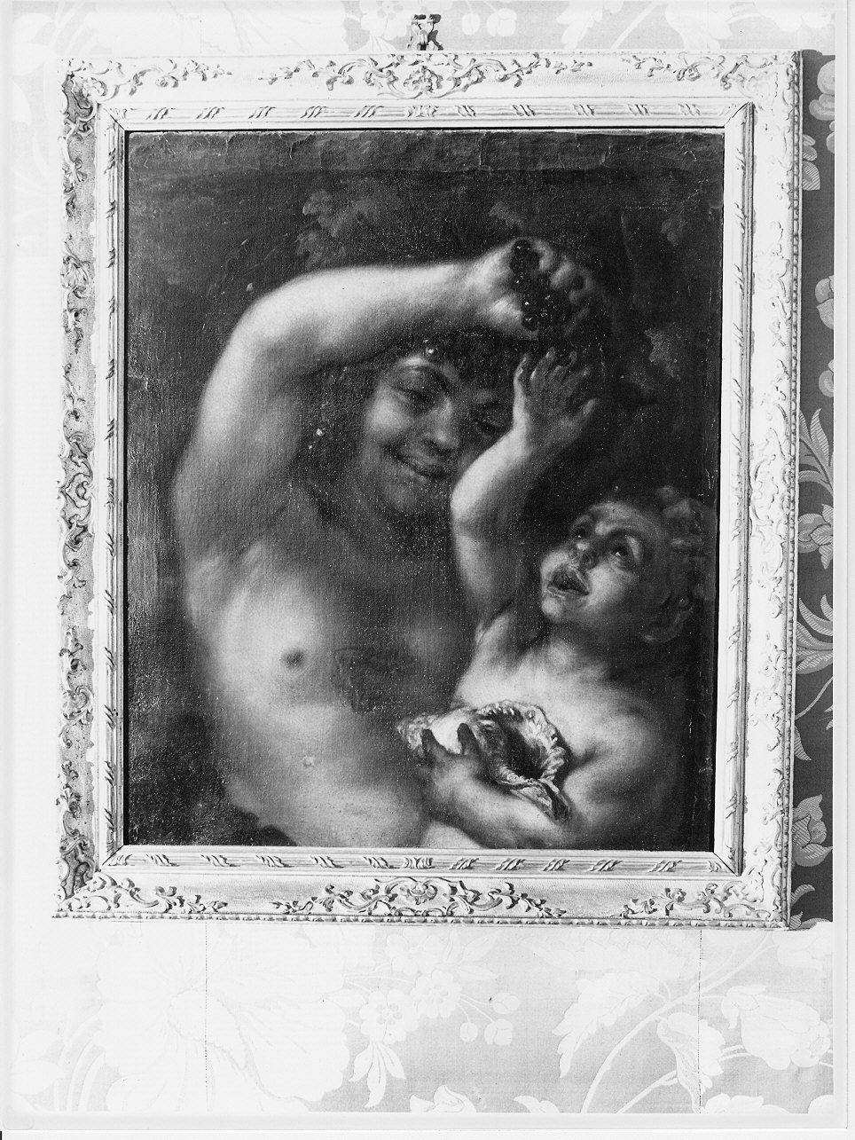 Bacco e satirello, Bacco giovane (dipinto, pendant) di Cairo Francesco (metà sec. XVII)