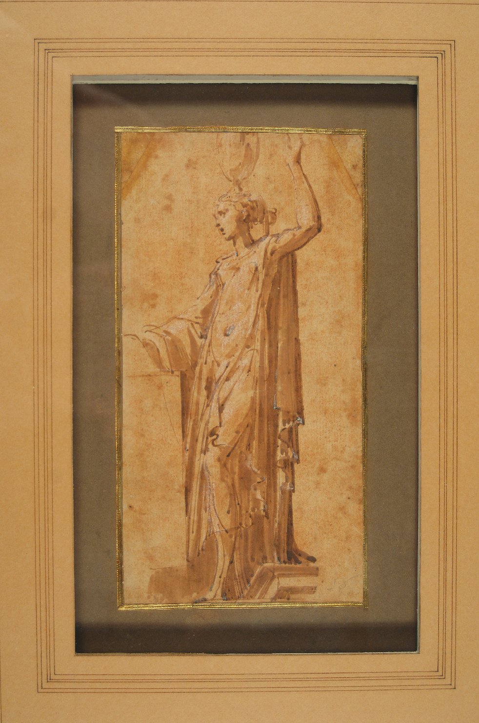 studio per una Vergine della Steccata (disegno preparatorio, opera isolata) di Mazzola Francesco detto Parmigianino (sec. XVI)